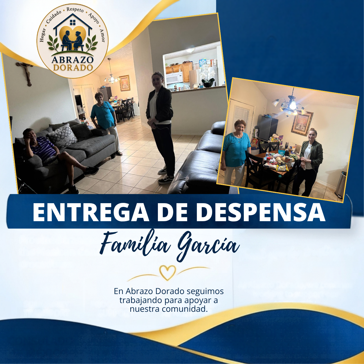 ENTREGA DE DESPENSA A FAMILIA GARCIA