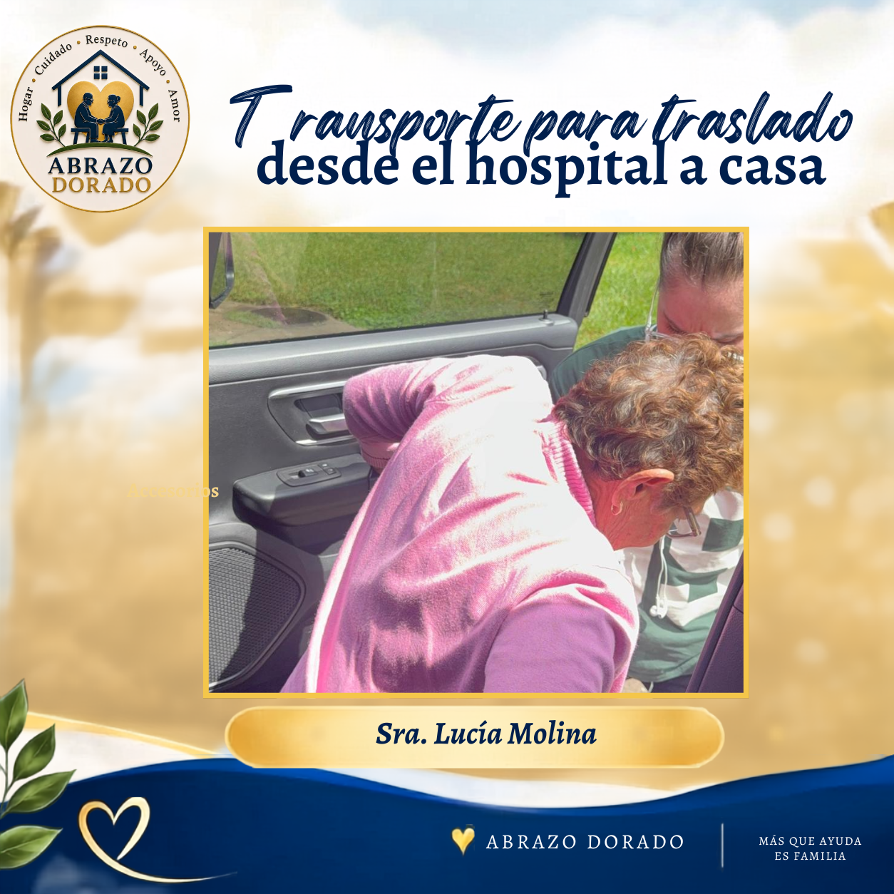 TRANSPORTE PARA LA SRA. LUCIA